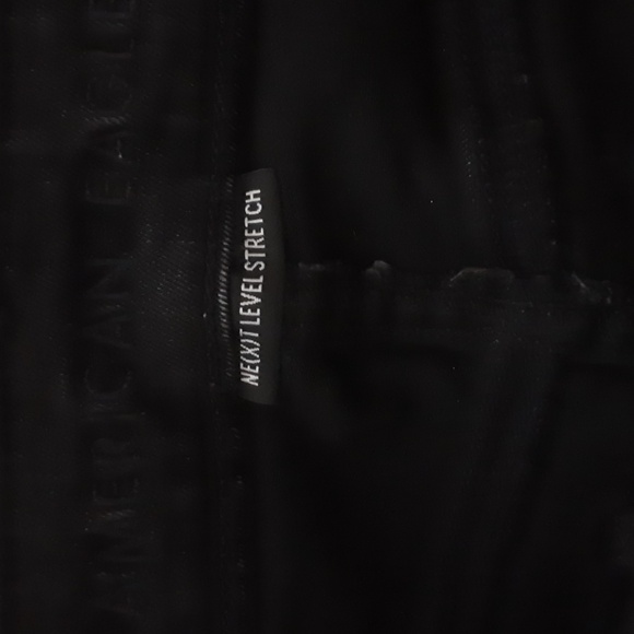 American eagle mom shortie black women's 4 distressed Festival Beach Rodeo Y2k - Picture 3 of 6